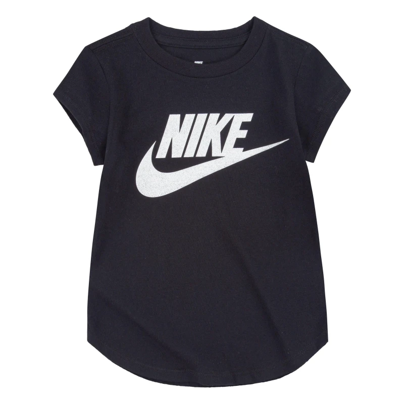 Image of Nike HBR Short Sleeve T-Shirt Infant Girls Black/White female 4-5 Years