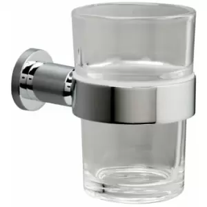 Image of Miller Montana Tumbler - Clear Glass/Chrome - 6703C - Chrome
