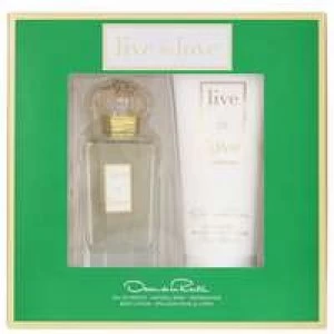 Image of Oscar de La Renta Live in Love Gift Set 100ml Eau de Parfum + 200ml Body Lotion