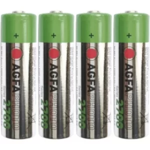 Image of Agfaphoto AA/HR6 Rechargeable Mignon Batteries (4 Pack)
