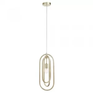 Image of 1 Light Ceiling Pendant Antique Silver Leaf, E27