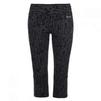 Image of USA Pro Capri Cropped Leggings - Charc Grafitti