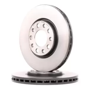 Image of PAIR PAINTED BREMBO BRAKE DISCS 09.A721.11