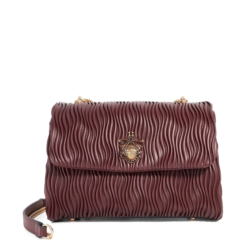 Image of Dune London Womens Distantly Cross Body Bags Burgundy female One Size