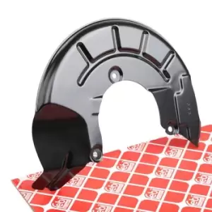 Image of FEBI BILSTEIN Brake Disc Back Plate febi Plus 171556 Rear Brake Disc Back Protection Plate,Rear Brake Disc Cover Plate VW,AUDI,SKODA,POLO (9N_)