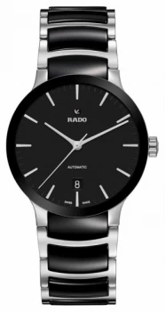 Image of RADO Mens Centrix Automatic Black Stainless Steel Ceramic Watch