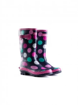 Image of Dotty Print Wellies - 5