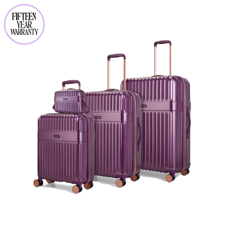 Image of Rock Rock Selene Medium Suitcase Purple - Rock - Size: Medium Purple Medium SH50901