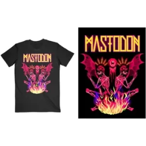 Image of Mastodon - Double Brimstone Neon Unisex XX-Large T-Shirt - Black