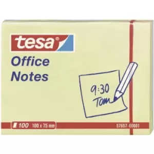 Image of Tesa Office Notes 100 Sheets, Yellow 100 x 75 mm