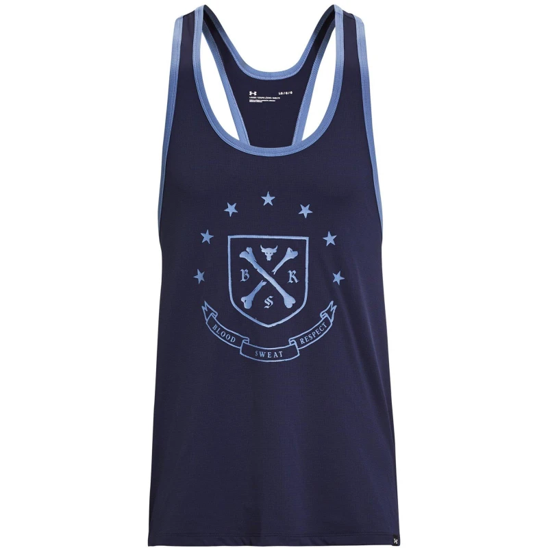 Image of Under Armour Mens Pjt Rock Performance Gym Vest Blue male S