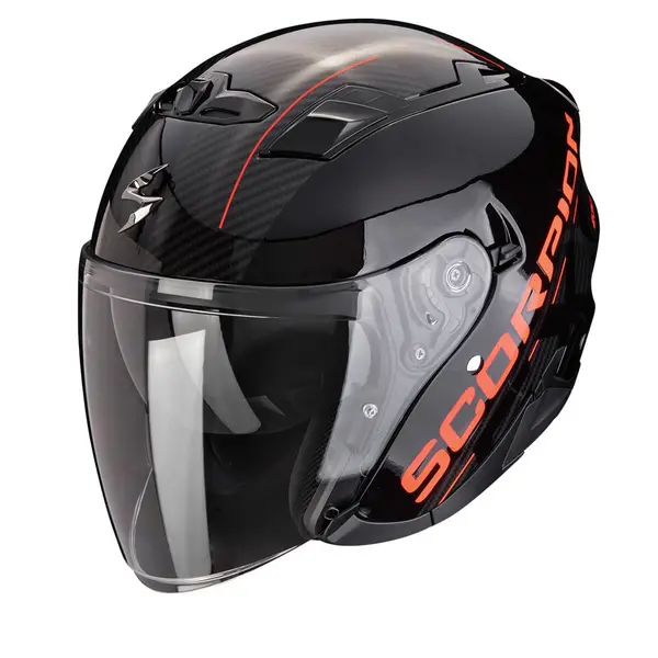 Image of Scorpion EXO-230 QR Black Red Jet Helmet Size M