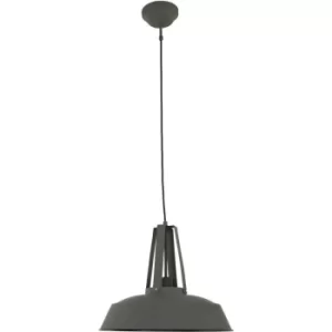 Image of Sienna Eden Dome Pendant Ceiling Lights Grey Dark Matt, Black Matt