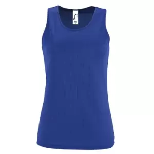 Image of SOLS Womens/Ladies Sporty Performance Sleeveless Tank Top (S) (Royal Blue)