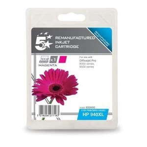 Image of 5 Star Office HP 940XL Magenta Ink Cartridge