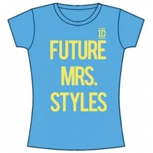 Image of One Direction Future Mrs Styles Skinny Blue TS: Small