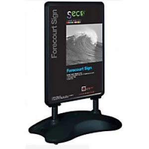 Image of Stewart Superior Freestanding Pavement Sign A1 666 x 450 x 1220 mm Black