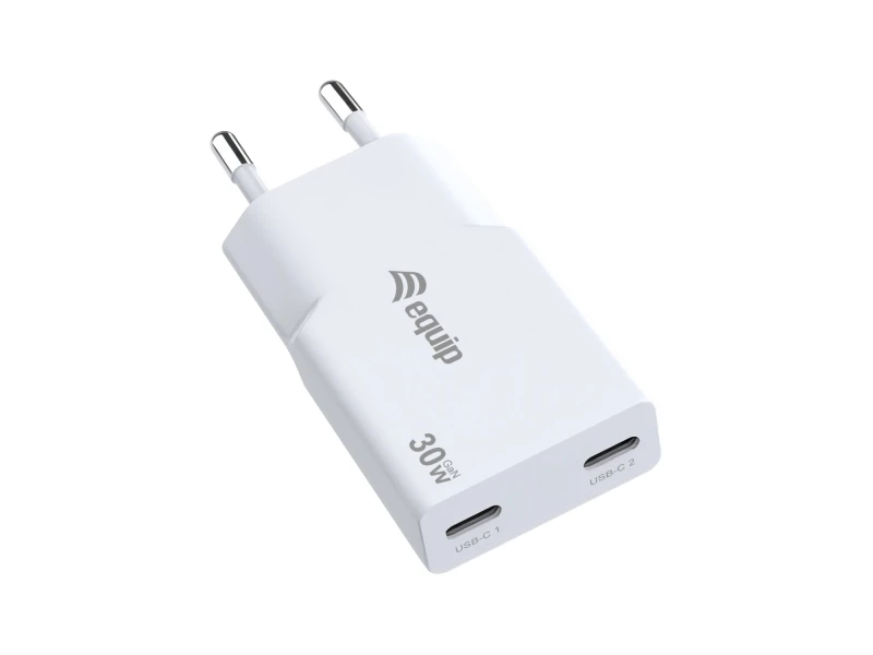 Image of Equip 2-Port 30W GaN Slim USB-C PD Charger