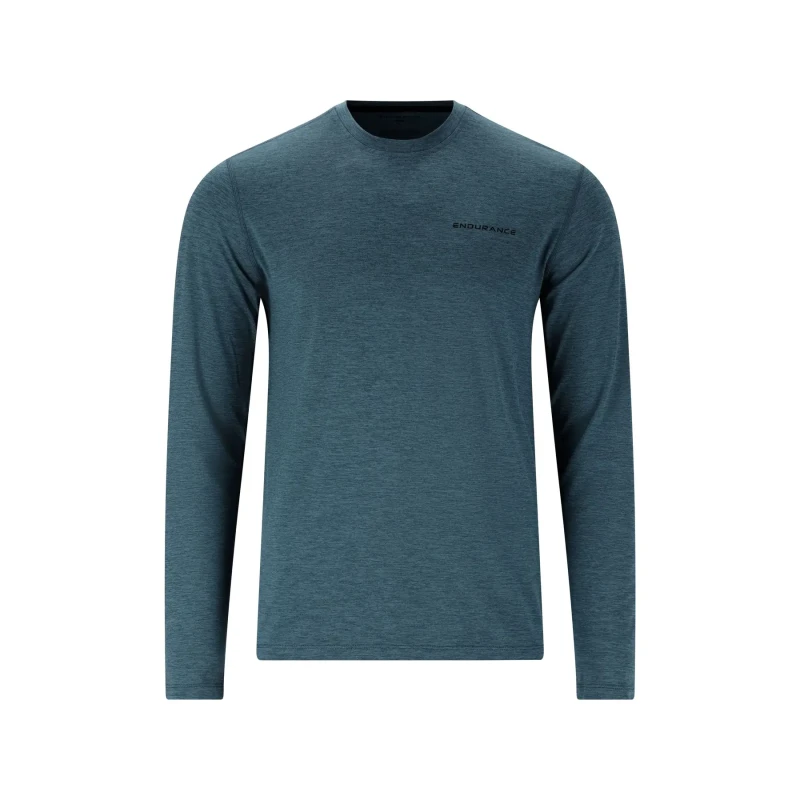 Image of Endurance T-Shirt Endurance Abdon Melange Bleu Male S
