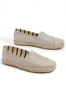 Image of Toms Vegan Alpargata Espadrille - Natural, Size 6, Women