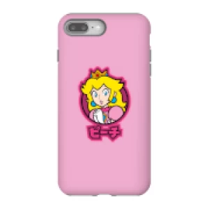 Image of Nintendo Super Mario Peach Kanji Phone Case - iPhone 8 Plus - Tough Case - Gloss