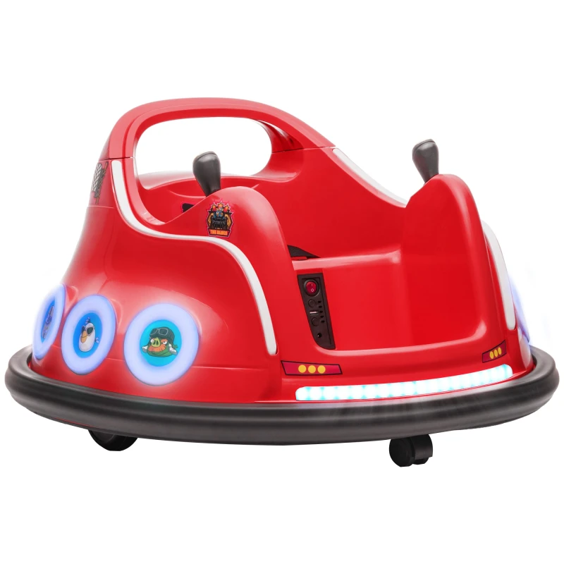 Image of AIYAPLAY Angry Bird Licensed Bumper Car for Kids w/ Joysticks - Red TJ Hughes 5063603478183