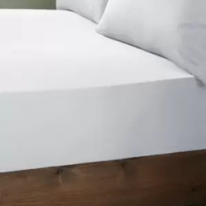 Image of Catherine Lansfield So Soft Jersey Plain Dyed 11" Deep Fitted Sheet, White, King