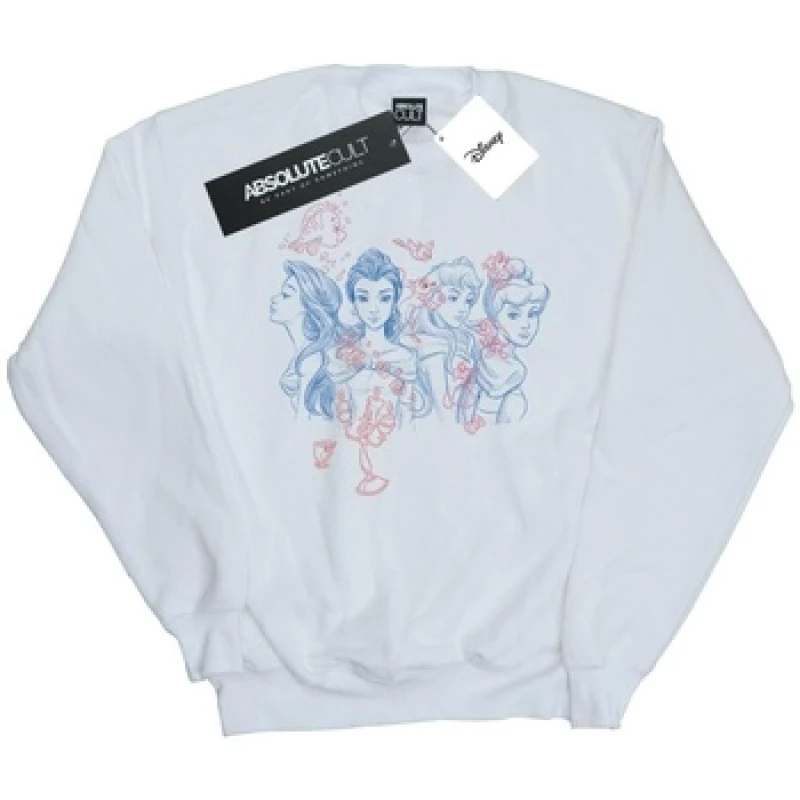 Image of Disney Princess Sketch Sweatshirt White female