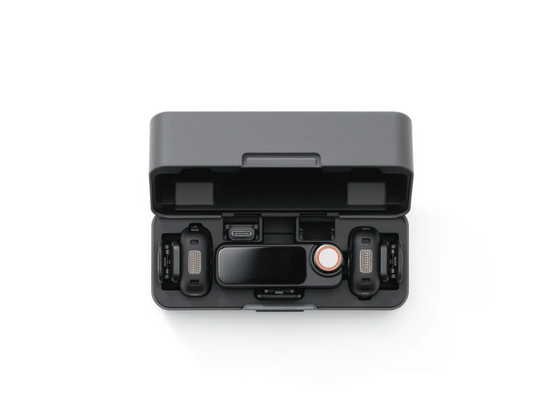 Image of DJI Mic 3 (2 TX 1 RX Charging Case) Wireless Microphone Kit - Black 6937224116344