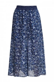 Image of French Connection Savana Sheer Culottes Blue