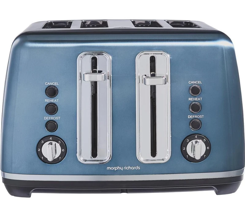 Image of Morphy Richards Accents 242049 4-Slice Toaster - Blue 5056765401564