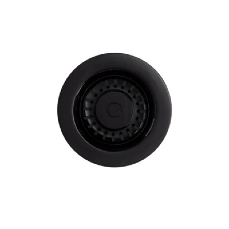 Image of Balterley Round Kitchen Sink Strainer Waste Without Overflow, Top Fix Installation, 98 X 114 X 214mm, Black