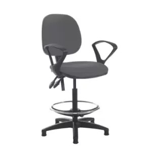 Image of Dams MTO Jota Draughtsmans Chair with Fixed Arms - Panama Red