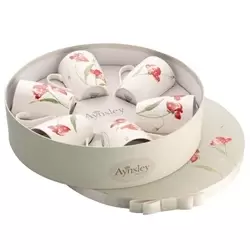 Image of Meadow Set 6 Mugs in Hat Box