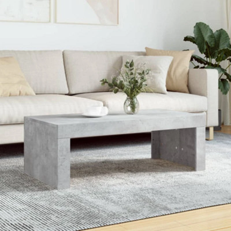 Image of Vidaxl Coffee Table Concrete Grey 102X50X36cm Engineered Wood