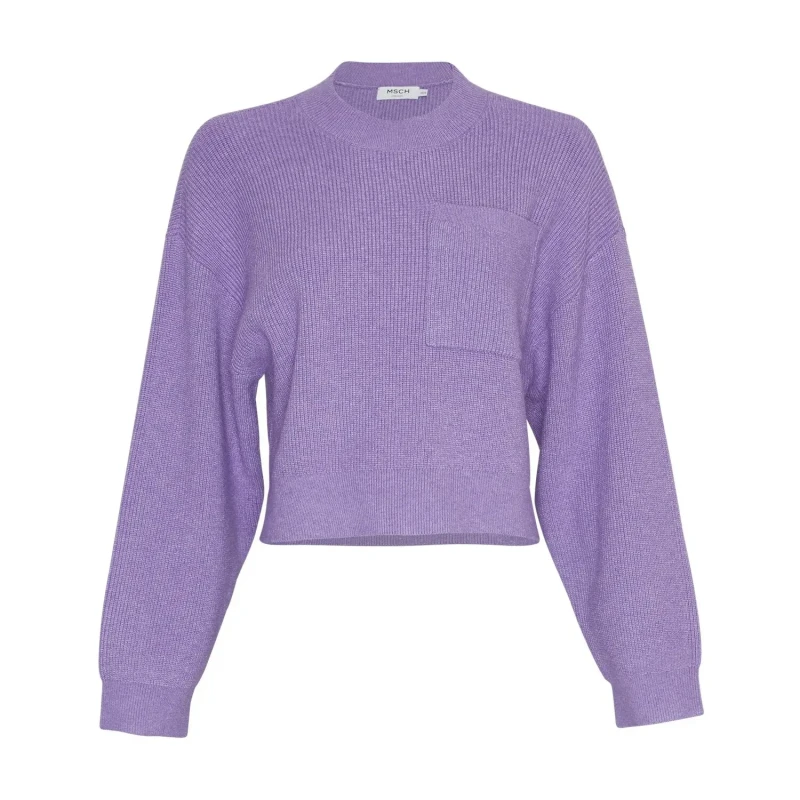 Image of moss copenhagen Womens sweater Moss Copenhagen Idarose Jilli Violet Female L/XL