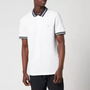 Image of Farah Mens Stanton Polo Shirt - White - XXL