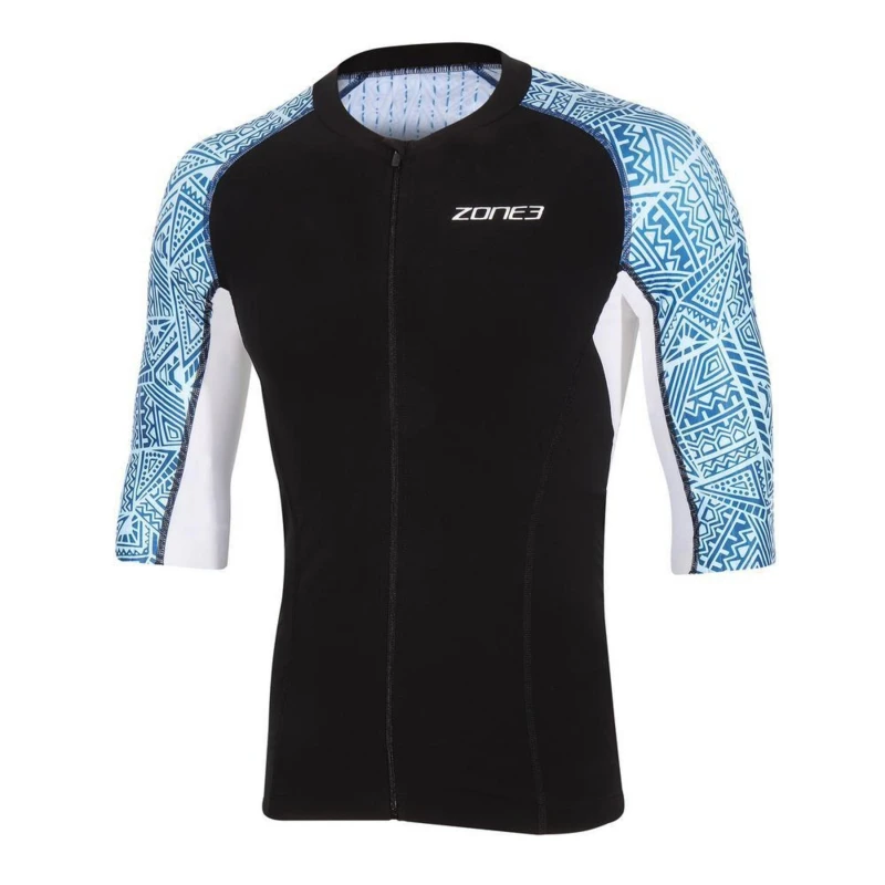 Image of Lava Long Distance Short Sleeve Tri Top - Black XS