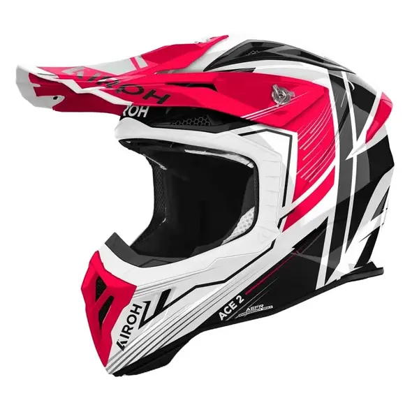 Image of Airoh Aviator Ace 2 Engine Red Gloss Offroad Helmet Size M