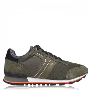 Image of Hugo Boss Parkour Runner Trainers Khaki 308 Men
