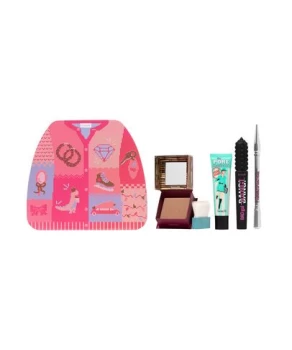 Image of Benefit Winter Glammin' Volumising Mascara, Matte Bronzer, Eyebrow Pencil & Face Primer Gift Set