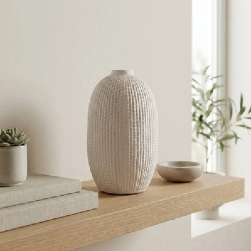 Image of Garden Greatness Scandi Doti Blanc Vase Modern Botanical