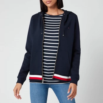 Image of Tommy Hilfiger Womens Heritage Zipthrough Hoodie - Midnight - XS
