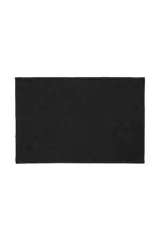 Image of JVL Eden Black Indoor Machine Washable Doormat 40 x 60cm