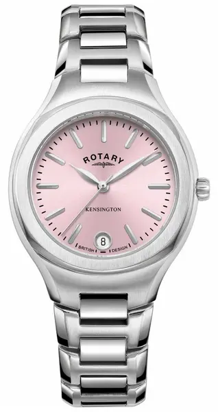 Image of Rotary LB05105/39 Womens Kensington Pink Dial Stainless Watch