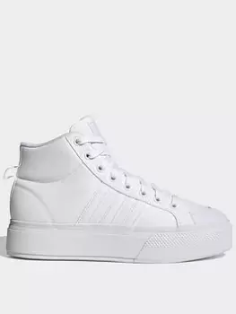 Image of adidas Sportswear Bravada 2.0 Mid Platform Trainers - White, Size 3.5, Women