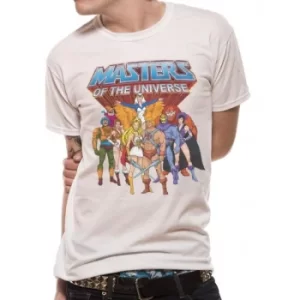 Image of Masters Of The Universe Group And Logo Unisex T-Shirt Medium