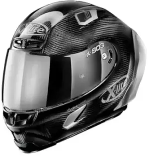 Image of X-Lite X-803 RS Ultra Carbon Silver Edition Helmet, black-silver, Size S, black-silver, Size S