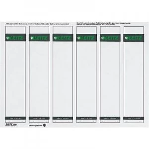 Image of Leitz Lever arch file labels 1686-20-85 39 x 191mm Paper Grey Permanent 150 pcs