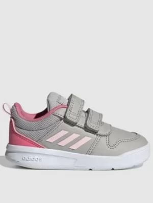 Image of adidas Infant Tensaur, Grey/Pink, Size 7
